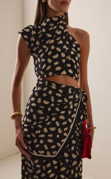 Johanna Ortiz Evening Current Silk Crop Top | Thumbnail 2