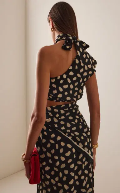 Johanna Ortiz Evening Current Silk Crop Top | Thumbnail 4