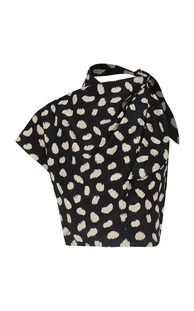 Johanna Ortiz Evening Current Silk Crop Top