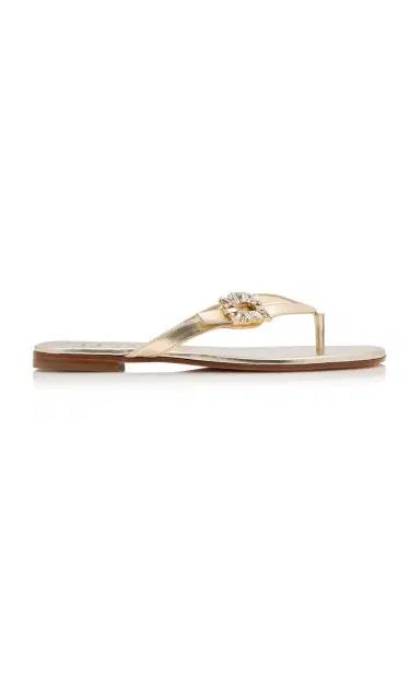 Roger Vivier Crystal Leather Sandals | Thumbnail 6