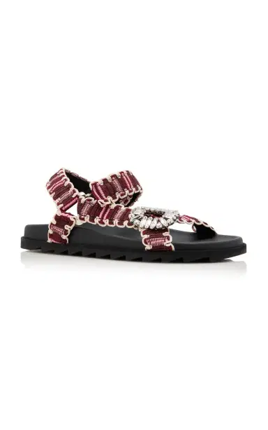Roger Vivier Trekky Viv Ribbon Sandals | Thumbnail 4 Roger Vivier Trekky Viv Ribbon Sandals | Thumbnail 4