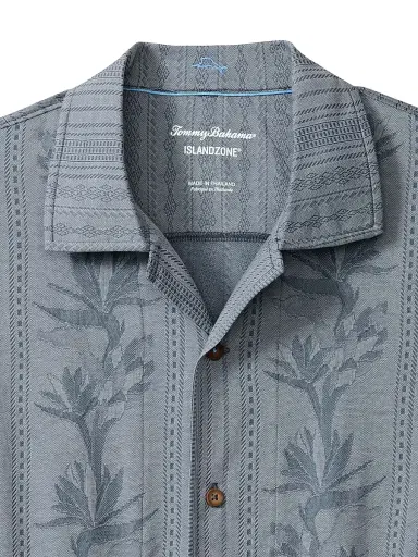 Tommy Bahama Men's Palm Fresco Beach Short-Sleeve Shirt - Steel | Thumbnail 2 Tommy Bahama Men's Palm Fresco Beach Short-Sleeve Shirt - Steel | Thumbnail 2