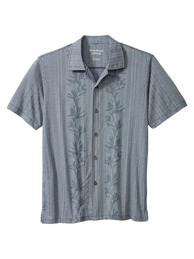 Men's Palm Fresco Beach Short-Sleeve Shirt - Steel
