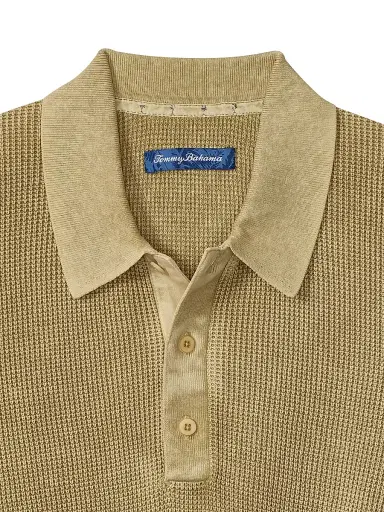 Tommy Bahama Men's Playa Blanca Classic-Fit Polo Shirt - Stone Khaki - Size Large | Thumbnail 2 Tommy Bahama Men's Playa Blanca Classic-Fit Polo Shirt - Stone Khaki - Size Large | Thumbnail 2