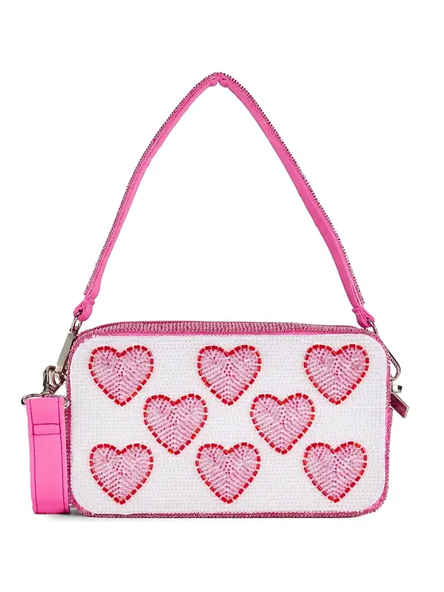 Beaded Camera Shoulder Bag