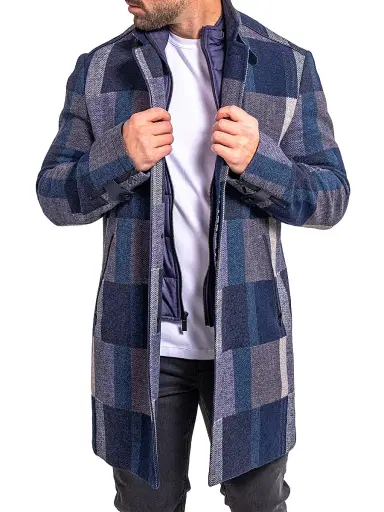 Maceoo Men's Ascension Peacoat - Blue Purple - Size XXXL | Thumbnail 4