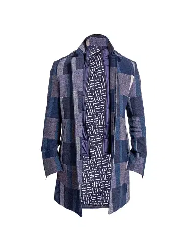 Maceoo Men's Ascension Peacoat - Blue Purple - Size XXXL | Thumbnail 1