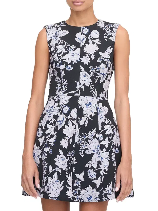 Women's The Joelle Dress - Winter Jasmine Brocade Women's The Joelle Dress - Winter Jasmine Brocade