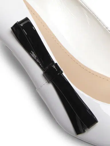 22élevé Women's 65MM Contrast Bow-Detail Patent Leather Pumps | Thumbnail 5 22élevé Women's 65MM Contrast Bow-Detail Patent Leather Pumps | Thumbnail 5