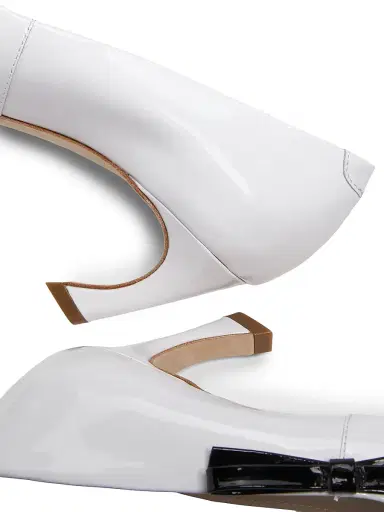 22élevé Women's 65MM Contrast Bow-Detail Patent Leather Pumps | Thumbnail 6 22élevé Women's 65MM Contrast Bow-Detail Patent Leather Pumps | Thumbnail 6