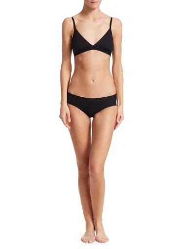 Commando Women's Stretch Cotton Bikini Briefs - Black | Thumbnail 2 Commando Women's Stretch Cotton Bikini Briefs - Black | Thumbnail 2