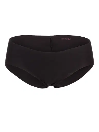 Commando Women's Stretch Cotton Bikini Briefs - Black | Thumbnail 1 Commando Women's Stretch Cotton Bikini Briefs - Black | Thumbnail 1