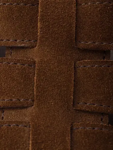 Prada Women's Suede Gladiator Sandals - Brown | Thumbnail 4 Prada Women's Suede Gladiator Sandals - Brown | Thumbnail 4