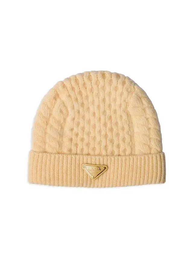 Prada Women's Wool Beanie - Yellow