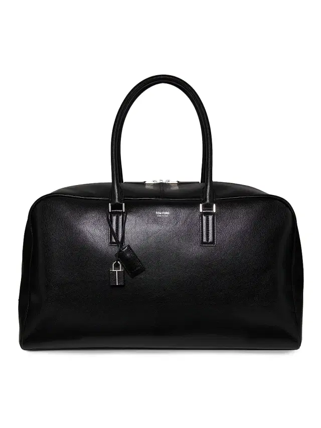 TOM FORD Men's Supple Grain Leather Bowling Bag - Black