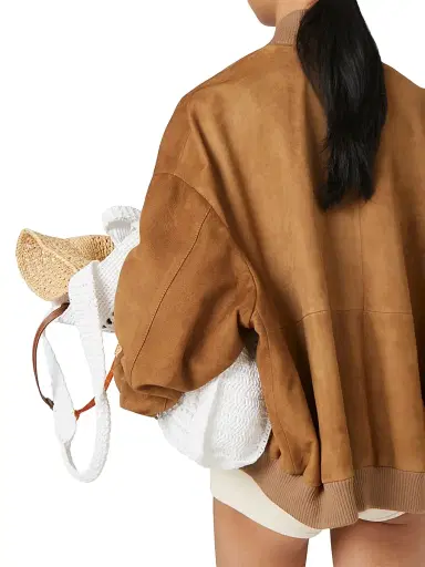 Miu Miu Women's Suede Nappa Leather Jacket | Thumbnail 5