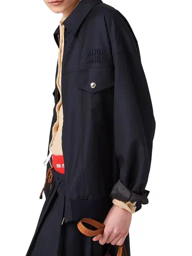 Miu Miu Women's Batavia Blouson Jacket | Thumbnail 3 Miu Miu Women's Batavia Blouson Jacket | Thumbnail 3