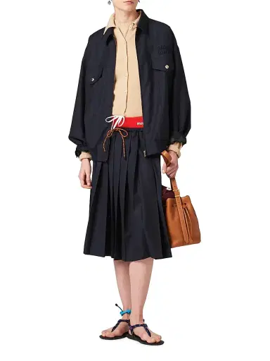 Miu Miu Women's Batavia Blouson Jacket | Thumbnail 5 Miu Miu Women's Batavia Blouson Jacket | Thumbnail 5