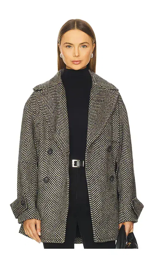 Free People Ari Wool Peacoat