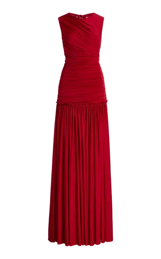 Exclusive Alina Ruched Jersey Maxi Dress