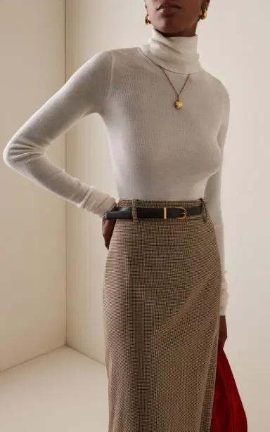 The Frankie Shop Utica Wool-Silk Turtleneck Sweater | Thumbnail 3