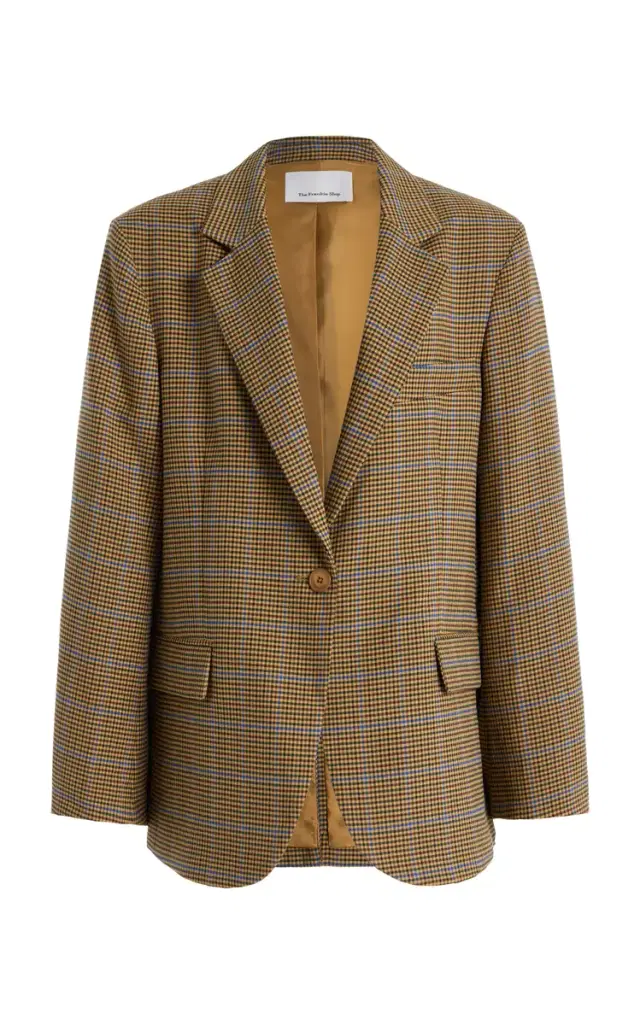 Lyra Oversized Houndstooth Blazer
