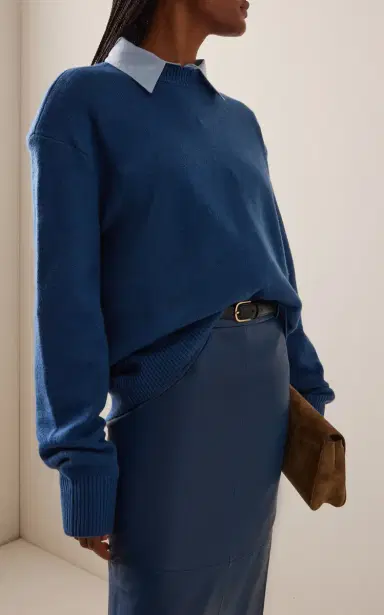 The Frankie Shop Rafaela Merino Wool-Cashmere Sweater | Thumbnail 2 The Frankie Shop Rafaela Merino Wool-Cashmere Sweater | Thumbnail 2