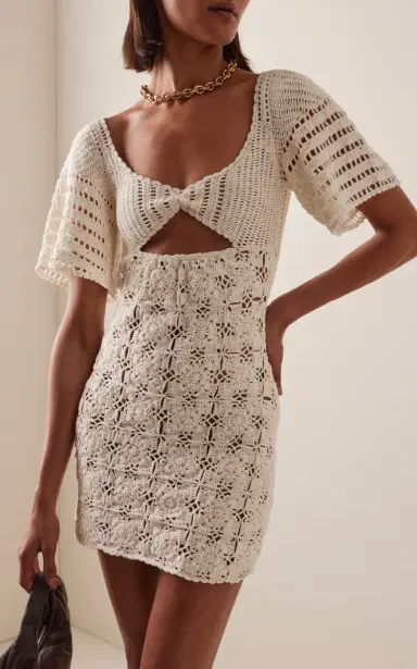 Akoia Swim Exclusive Crocheted Cotton Mini Dress | Thumbnail 2