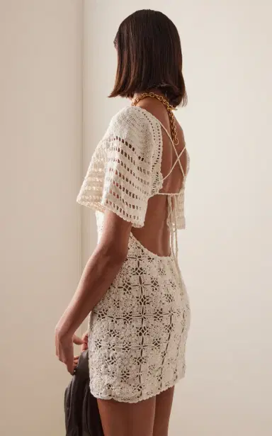 Akoia Swim Exclusive Crocheted Cotton Mini Dress | Thumbnail 4