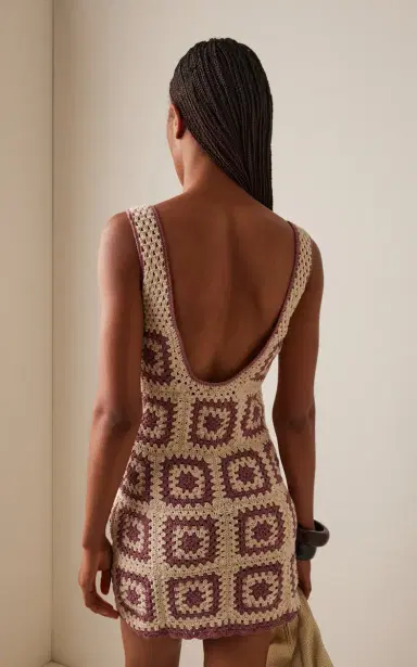 Akoia Swim Exclusive Baia Crocheted Cotton Mini Dress | Thumbnail 4
