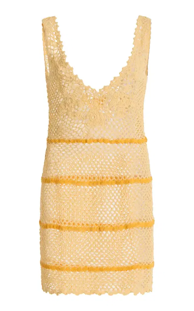 Exclusive Nata Crocheted Cotton Mini Dress