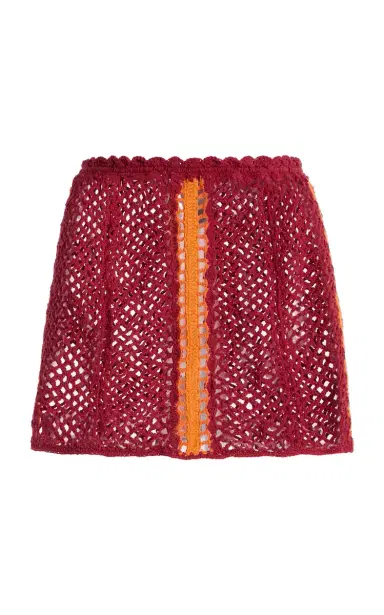 Akoia Swim Exclusive Crocheted Cotton Mini Skirt | Thumbnail 1 Akoia Swim Exclusive Crocheted Cotton Mini Skirt | Thumbnail 1
