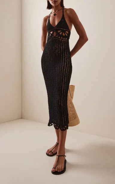 Akoia Swim Exclusive Crocheted Cotton Midi Dress | Thumbnail 2