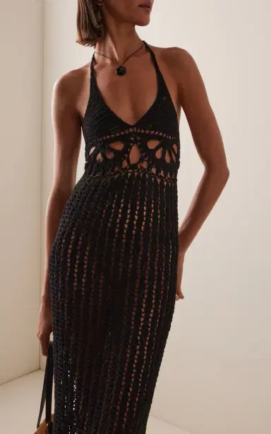 Akoia Swim Exclusive Crocheted Cotton Midi Dress | Thumbnail 3