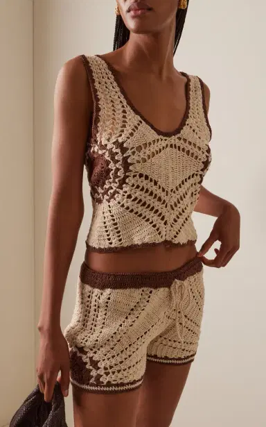 Akoia Swim Exclusive Crocheted Cotton Short Set | Thumbnail 3 Akoia Swim Exclusive Crocheted Cotton Short Set | Thumbnail 3