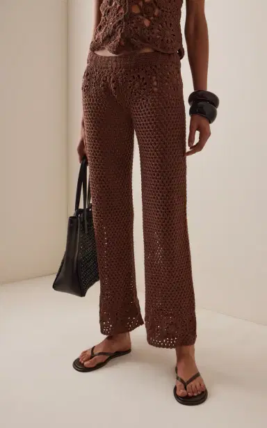 Akoia Swim Exclusive Crocheted Cotton Pant Set | Thumbnail 5