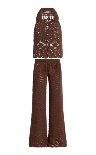 Akoia Swim Exclusive Crocheted Cotton Pant Set | Thumbnail 1
