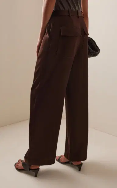 Lapointe Relaxed Pleated Satin Pants | Thumbnail 4