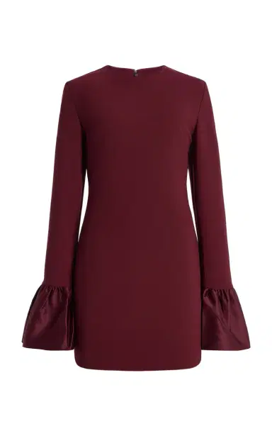 ROTATE Satin-Trimmed Crepe Mini Dress | Thumbnail 1