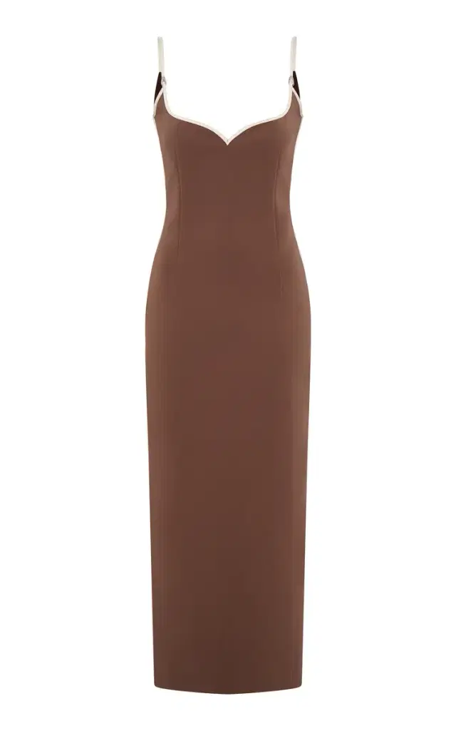 Paris Georgia Heart Bonded Jersey Maxi Dress