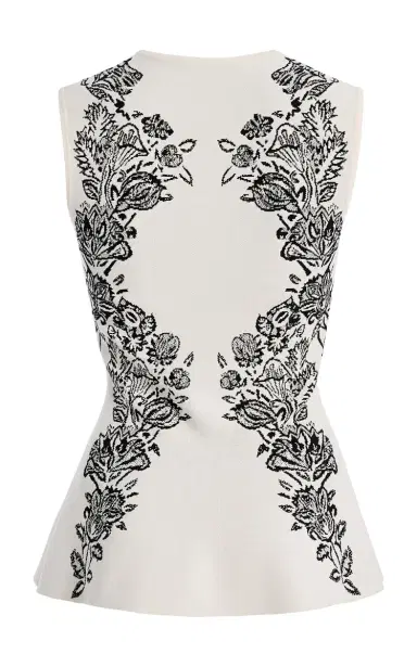 Ulla Johnson Vanna Jacquard-Knit Peplum Top | Thumbnail 5 Ulla Johnson Vanna Jacquard-Knit Peplum Top | Thumbnail 5