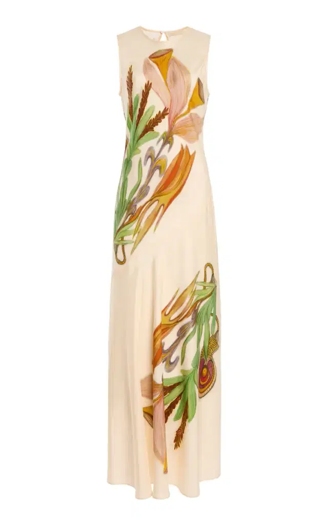 Ulla Johnson Gaea Printed Silk Maxi Dress