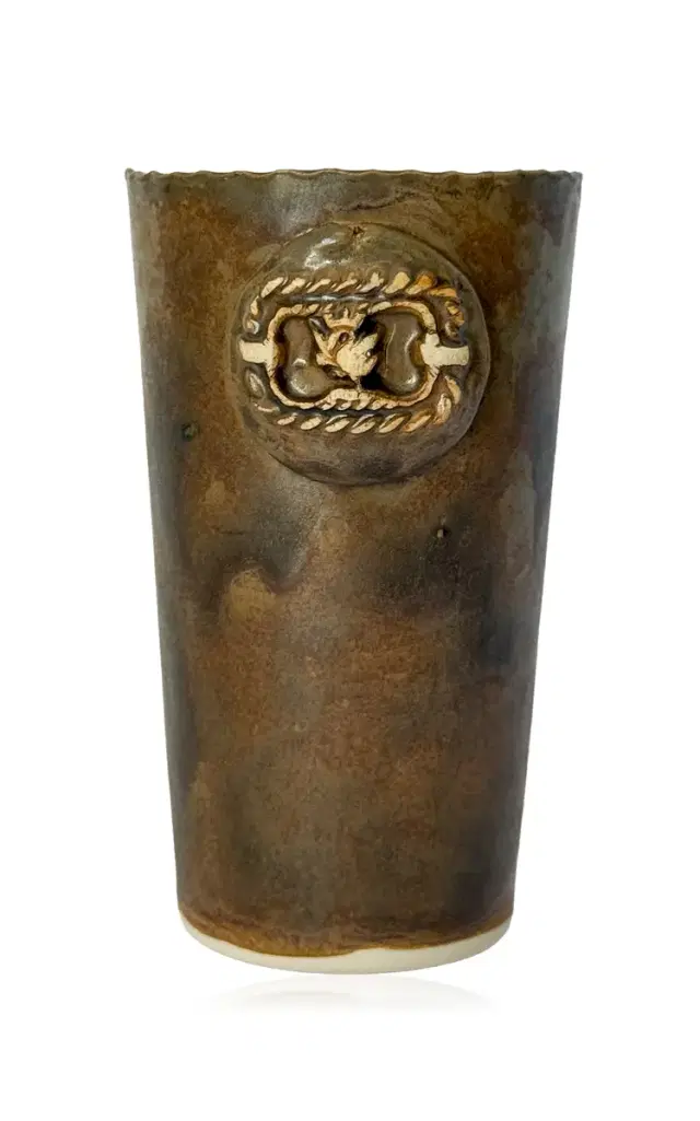 Dancing Swan Heather Vase - Brown
