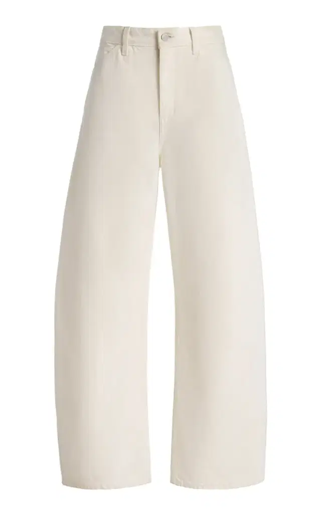 Tribeca Stretch Mid-Rise Barrel-Leg Jeans