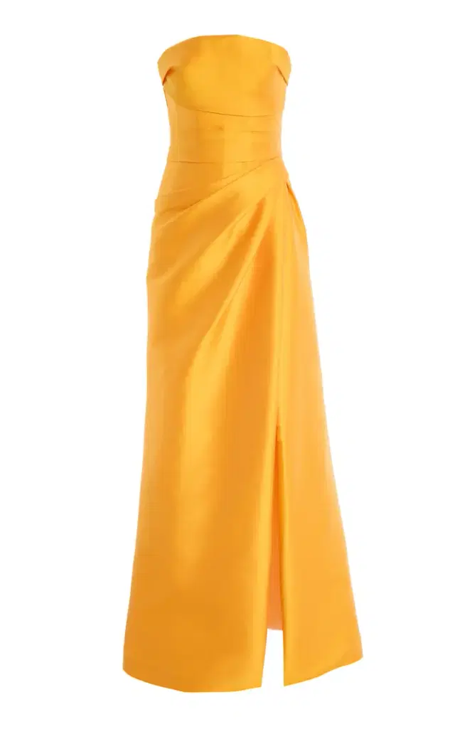 Strapless Draped Gown