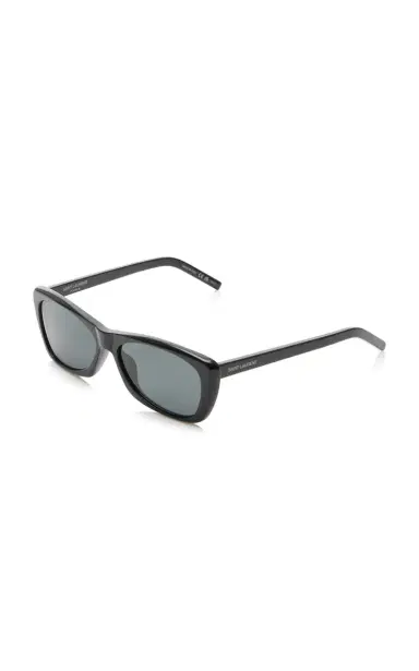 Saint Laurent Rectangle-Frame Acetate Sunglasses | Thumbnail 4