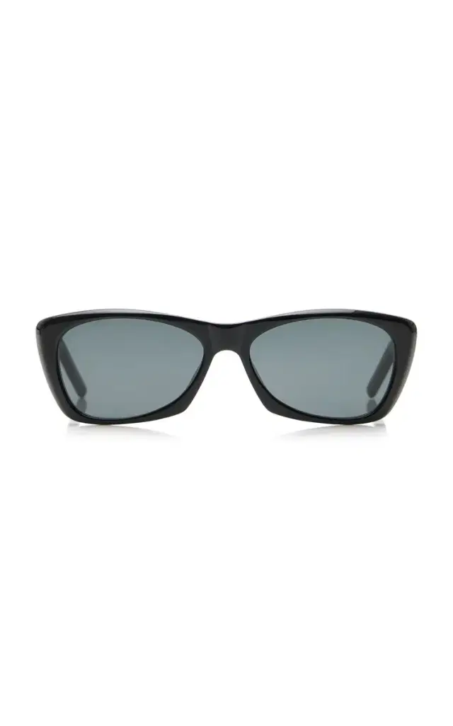 Saint Laurent Rectangle-Frame Acetate Sunglasses