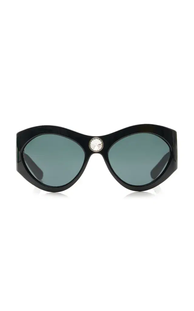Round-Frame Acetate Sunglasses
