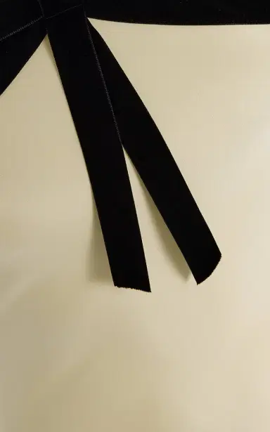Rodarte Velvet-Trimmed Silk Crepe Maxi Halter Dress | Thumbnail 5 Rodarte Velvet-Trimmed Silk Crepe Maxi Halter Dress | Thumbnail 5