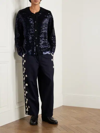 BODE Spotlight Sequinned Virgin Wool Cardigan - Men | Thumbnail 2 BODE Spotlight Sequinned Virgin Wool Cardigan - Men | Thumbnail 2